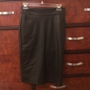 Black pencil skirt